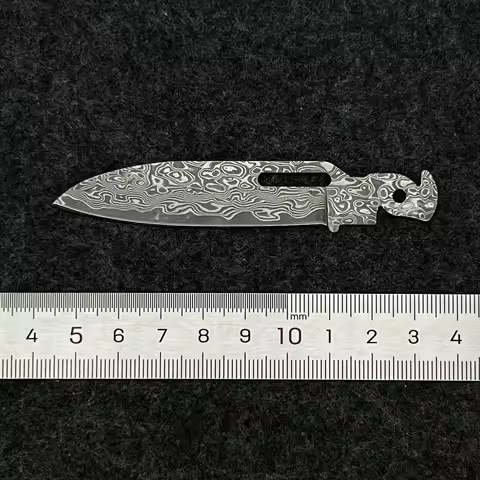 VG10 Core Damascus Steel Replacement Blade For Leatherman P2 P4 ARC Main Knife DIY Accessories