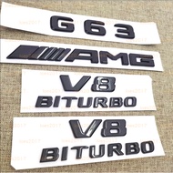 Black BENZ AMG Wordmark Rear Mark Tail Letter G63 G55 G65 G500 V8 W463 W464