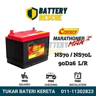 [Installation Provided] NS70 | NS70L | 90D26L/R | Century Marathoner Max Car Battery Bateri Kereta |