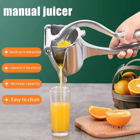 Metal Citrus Juicer Hand Press Lemon Squeezer for Orange Lime Pomegranate - Manual Fruit Juice Maker