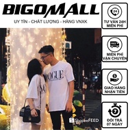 Sleeve t-shirt with printed letters in models 01 BIGOMALL - unisex men's and women's t-shirt Freesiz