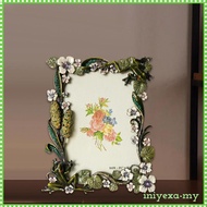 [IniyexaMY] Flower Picture Frame, Floral Photo Frame, 3.5x5 Rectangle Picture Frame, 3.5x5 Photo Fra