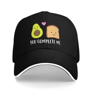 Avocado Toast You Complete Me Valentines Day Avocado Toast Casual 100% Cotton Baseball Cap