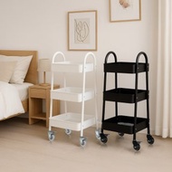 AXL 工業風 全鐵製 三層收納推車 附輪可移動層架 多功能收納架