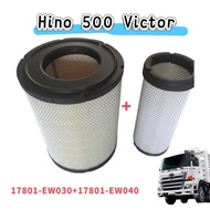 (Buy 3 Get 1 Free) Air Filter Hino 500 FM1A GV1A 344HP VICTOR/500 FM2P GY2P SY2P 380HP VICTOR(17801-