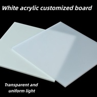 White acrylic customized board Matte porcelain white milky white frosted board, transparent board, r