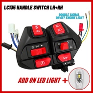 🔥🔥🔥YAMAHA HANDLE SWITCH LH RH DOUBLE SIGNAL ON/OFF HI LOW SUIS+RELAY LC135 V1-V7 EGOS SOLARIZ NOUVOL