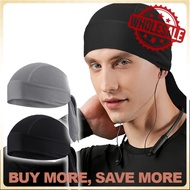[Ready Stock]Pirate Hat Mesh Durag Breathable Skull Cap Moisture Wicking Helmet Inner Head Cover Pen