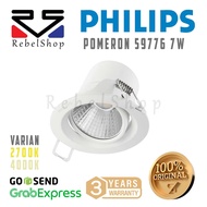 Philips Spotlight Pomeron 59776 Round LED Downlight 7 Watt D70 - Yellow Spot Light / natural 7W 7 W 
