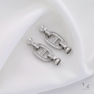 Vòng Cổ Ngọc Trai Tự Làm 14K Mạ Vàng Kết Nối CD Khóa Mẹ Và Con Đính Đá Zircon Microset Hình Chữ Nhật