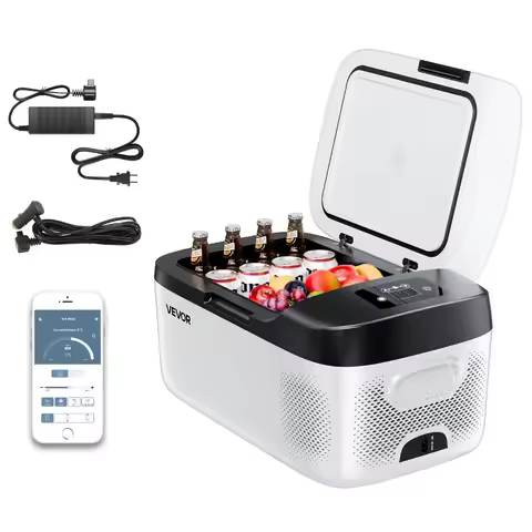 16QT/15L Compressor Car Refrigerator 12V/24V Portable Electric Cooler & Freezer for Automotive Use