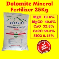 Dolomite Mineral Fertilizer Baja Mineral Dolomite Kangar Perlis Dedak Ayam Ternakan Poultry 25kg/pek