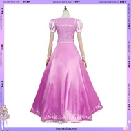 Tangled Cos Costume Rapunzel Cosplay Costume Halloween Princess Dress