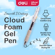 Deli CloudFoam Gel Pen 0.5mm Ultra Quick-Drying Ink Double-Core ST Tip Extra Smooth Writing (1pcs)