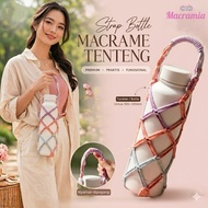 MACRAMIA Macrame Handle Tumbler for 500–1250ml Bottles | SB12B Tumbler Strap