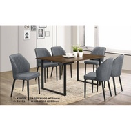 SCANDINAVIAN DINING SET #MEJA MAKAN SET #6 SEATER