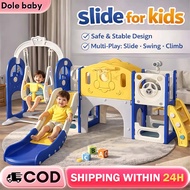 [300coupon] 9 In 1 Luxury Slide For Kids Playground Set Slide&Swing Playset With Basketball&Telescop