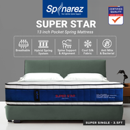 SpinaRez Super Star Mattress 13 inch Hybrid Spring Mattress (King/Queen/Super Single/Single)