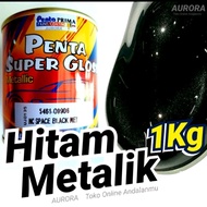 Cat Hitam Metalik 1Kilo Penta Super Gloss Space Black Metallic Metalic Glos 1Kg 1 Kilo Liter 1Liter 