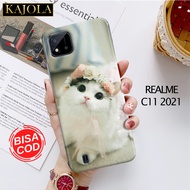 Case Hp Realme C11 2021 - Casing Hp Realme C11 2021 - KAJOLA - Fashion Case KUCING - Kesing Realme C11 2021 - Case Realme C11 2021 - Silicon Hp - Kondom Hp - Pelindung Hp - Softcase - Hardcase - Case Handpone - Cover Hp - CASEMURAH - HONTINGA