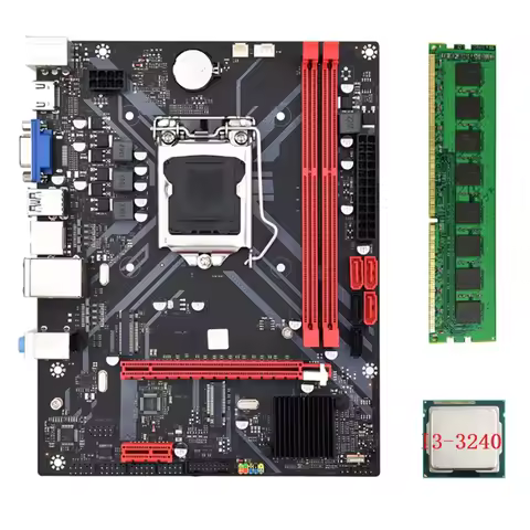 B85M VHL Motherboard 1600Mhz RAM Slots Motherboard 1155CPU Motherboard I3-3240 CPU +1X DDR3 8G RAM L