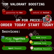 Tom Valorant rank boosting / Party boost ( play together) / battlepass/ xp boost (PC Game)