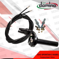 Gas Spontan Domino Kabel 2 Plus Kabel Panjang 180cm Universal Rx king  Vixion  R15  Xabre  Cbr150r  