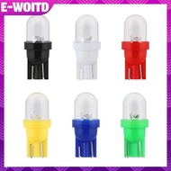 E-WOITD 10Pcs Transparent Lens Instrument Cluster Panel Car Door Lights 12V Led Bulb T10 W5W 555 158