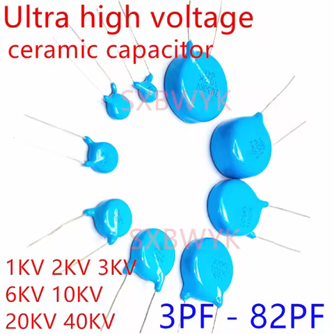 Ultra high voltage ceramic capacitor 40KV 20KV 10KV 6KV 3KV 2KV 1KV 3 5 10 15 18 20 22 25 27 30 33 3