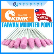 KINIK TAIWAN ABRASIVE MOUNTED POINT MOUNTED WHEEL GRINDING STONE W SHAPE MULTIPLE SIZE QUORRUSTRADIN