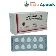 LAMESON 16 MG STRIP 10 TABLET/ METHYLPREDNISOLONE/ OBAT RADANG