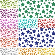 12 Sheets 8x8 Starbursts Series Print by byte studio | Premium Paper Craft Junk Journal Stationery