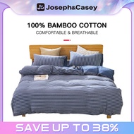 【Joseph&Casey】Japan Style Cotton Bedsheet Set with quilt cover 1200TC