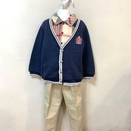 【童裝送禮】學院風 男童套裝 / 假兩件設計 / 舒適好穿 / 藍色