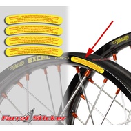 Warning Rims Stickers Takasago Rim Warning Stickers