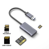 USB 4.0 UHS-II V90 SD/TF Multifunctional Two-in-One Computer Notebook High-Speed Card Reader