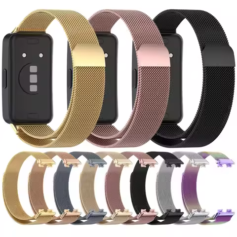 Mlianese Loop For Huawei Band 8 Smartwatch Magnetic correa Wrist watchbands Metal Stainless Steel Br