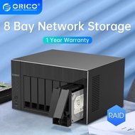 ORICO OS Series NAS 2.5" 3.5" Hard Drive Enclosure 8 Bay Network Attached Storage with RAID Gen7 SAT