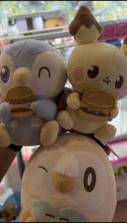 日版全新寶可夢peace Pokemon公仔 皮丘 妙喵 比卡超 波加曼企鵝 木木梟貓頭鷹公仔 pokemon一番賞 盒蛋 rement