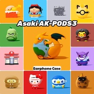 READY STOCKFor Asaki AK-PODS3 Case Casing Soft Silicone Trendy Cartoon Charizard Earphone Case Cover