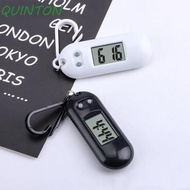 QUINTON Digital Electronic Clock Keychain, Key Display Oval Watch Electronic Watch Keyring, Backpack Watch Table Time Display Portable ABS Mini LED Digital Clock Kids