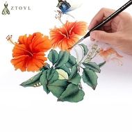 5Pcs 00000 Precision Fine Tip Paint Brush Set For Acrylic Models Mini Miniature Detail Nylon Hair Th