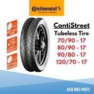 Continental Tires Motor Tyre Motorsikal Tayar 17 Inci Tubeless ContiStreet - 70/90-17 80/90-17 90/80