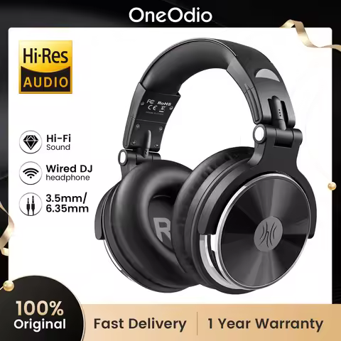 Oneodio Pro 10 Wired Headphones Hi-Res Audio Wired Headset Stereo Professional DJ Headphone with Mic