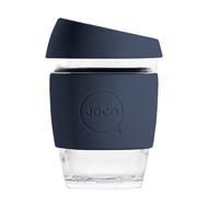 JOCO 啾口 玻璃咖啡杯 L(9 x 13cm) 319g  mood indigo  354ml  1個