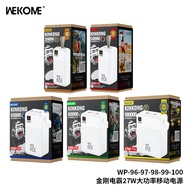 WEKOME ORIGINAL 30000mAh 50000mAh 60000mAh 80000mAh 100000mAh POWER BANK PD 27W QC 22.5W FAST CHARGI