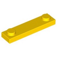 OEM 92593 (Lego Compatible) Parts Plate, Modified 1 x 4 with 2 Studs without Groove