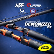 [MSF] Eupro Demonized XLE Rod | Joran Pancing Memancing Casting Spinning Haruan Peacock Fishing 2pcs