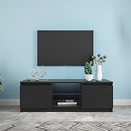 TV Cabinet with Lights LED TV Cabinet With Storage Drawers Living Room Entertainment Center Console Table (Color : Wit) Commemoration Day