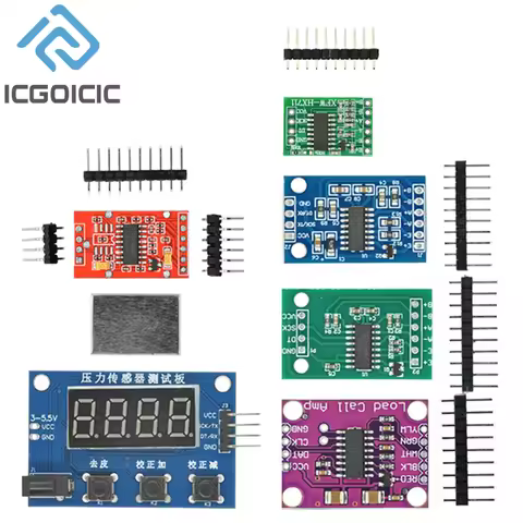 HX711 Dual-channel 24-bit Mini HX711 Weighing Sensor Dual-Channel 24 Bit Precision AD Module Pressur